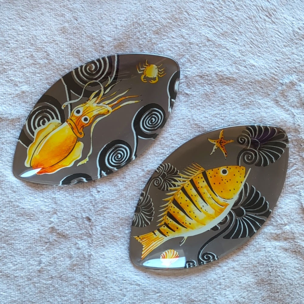 💝EUC FRAGONARD SET OF 2 PLATES